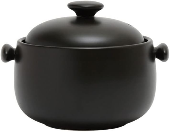 1.8L Non-Stick Ceramic Casserole Pot Clay Pot Stockpot for Stew Soup Steam Scratch Resistant Refrigerator Oven Safe Heat Resistant with White Lid