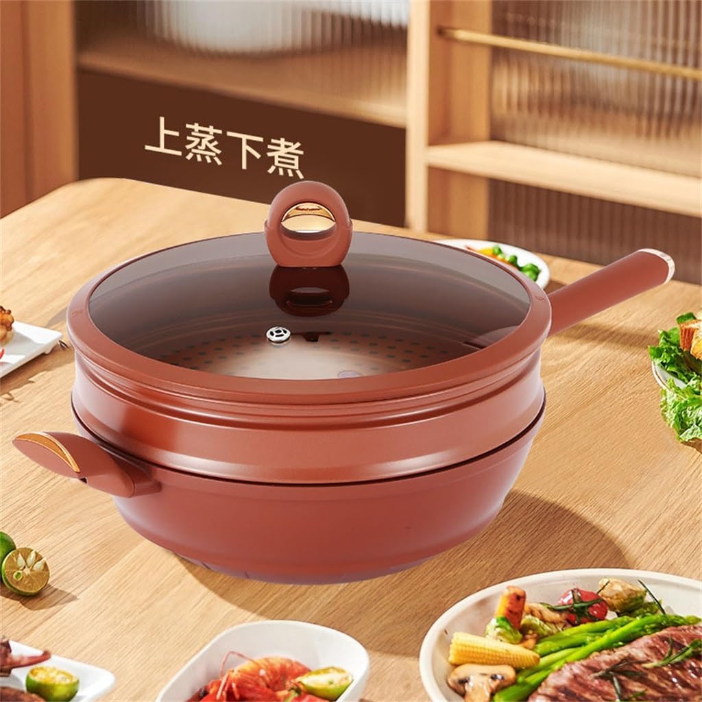 Sand Non-stick Pan Micro-pressure High-end Titaniums Alloy Steamer Wok