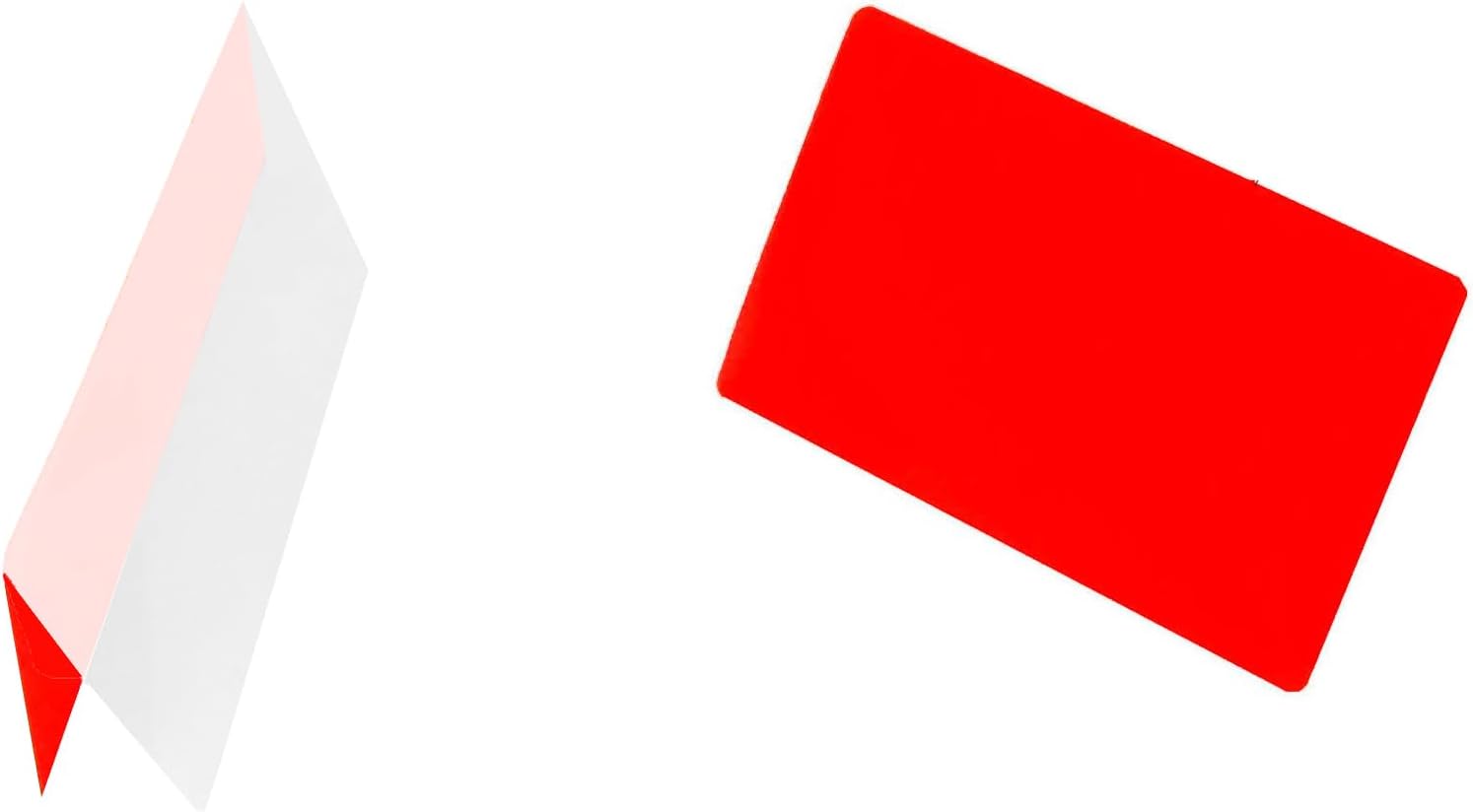 Hot Laminating Pouches Credit Card (Pack of 1,000) 10 mil 2-1/8 x 3-3/8 Red/Clear