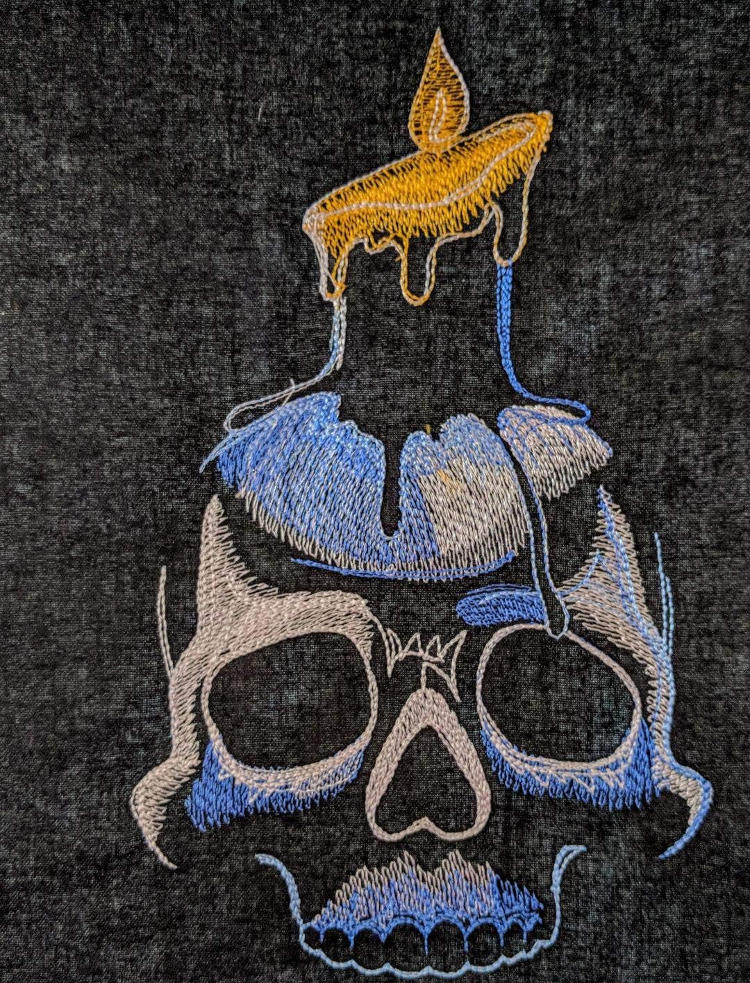 Material Maven Quilt Kit Halloween Shadow/Pre Cut Ready to Sew/Finished Embroidery