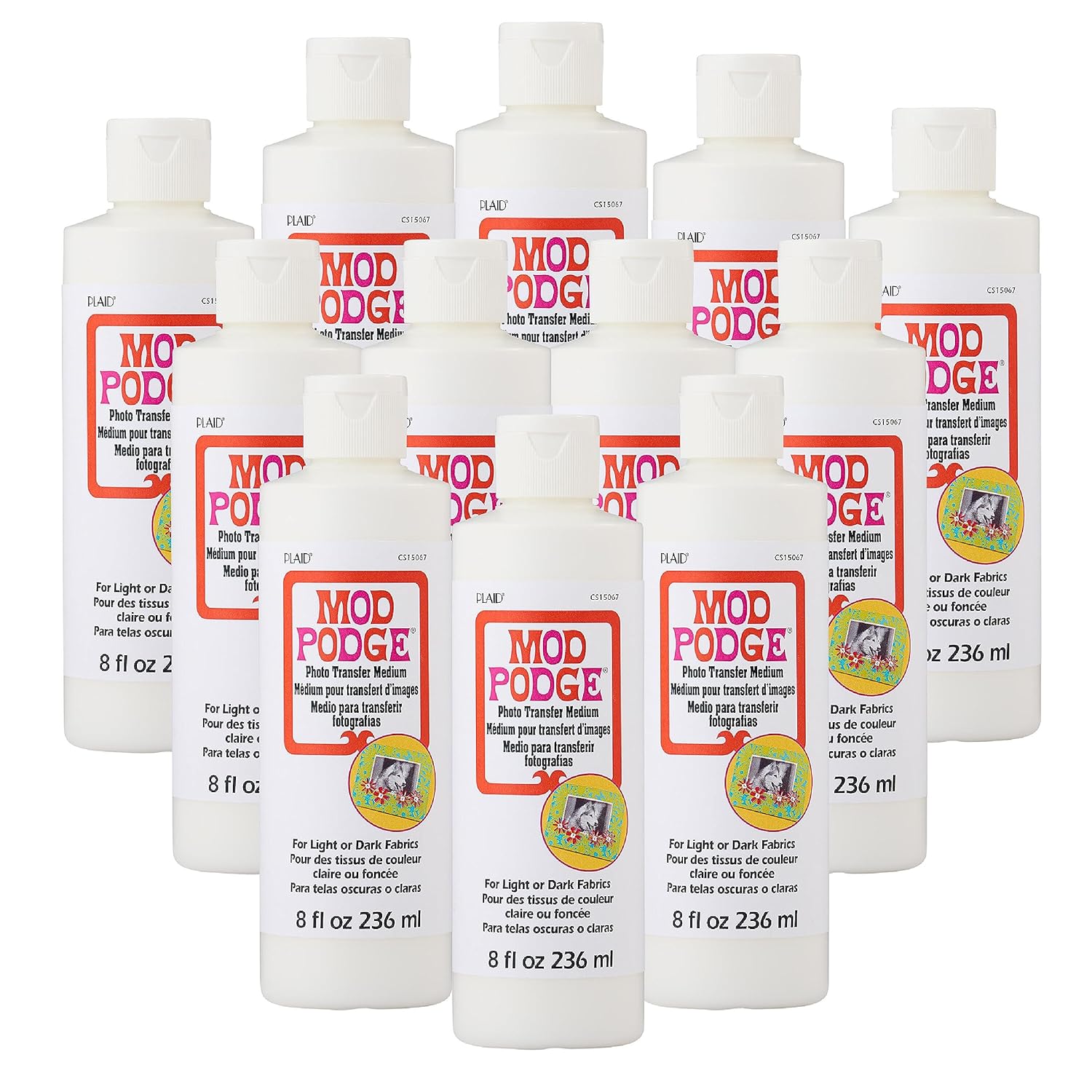 Mod Podge Photo Transfer Medium (8-Ounce), CS15067B (Pack of 12) Clear