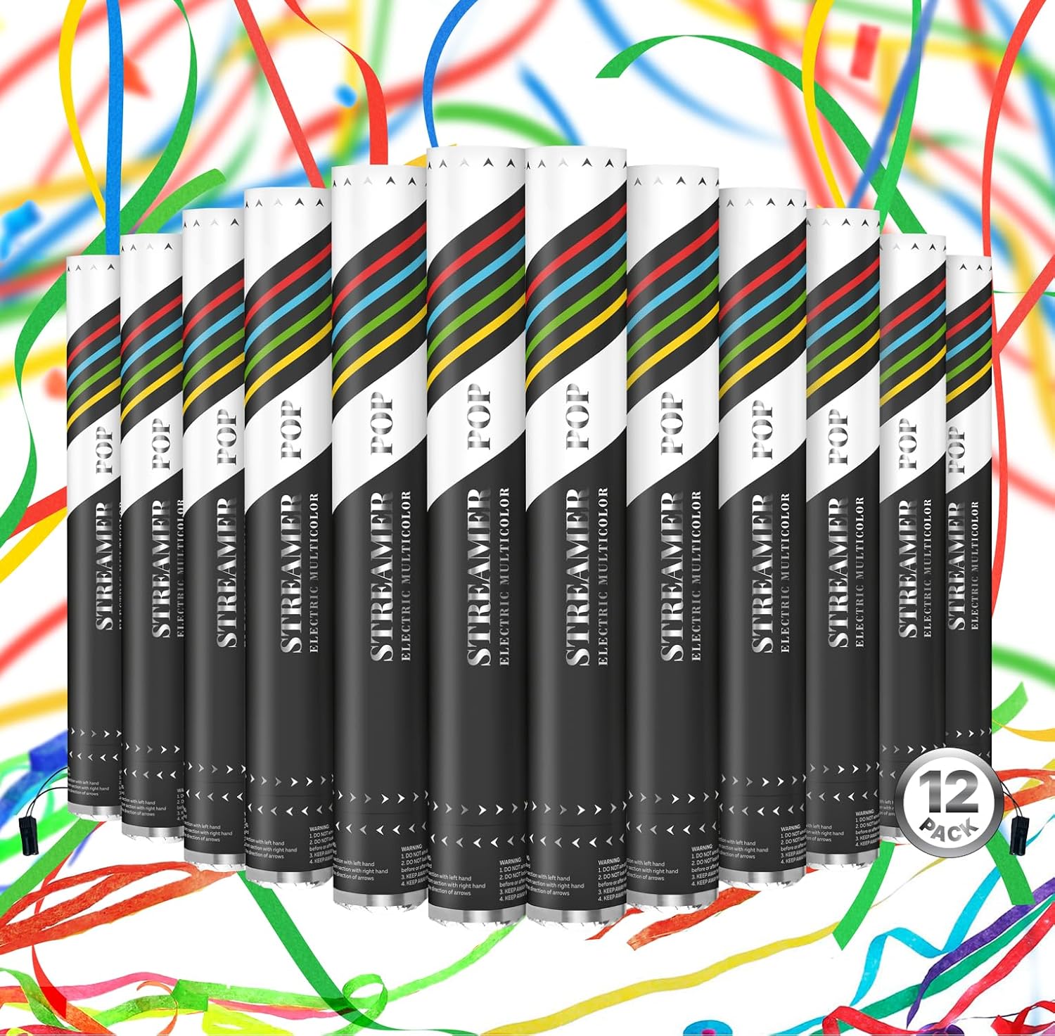 Electric Streamer Cannon Cartridges, 12pcs. - 16