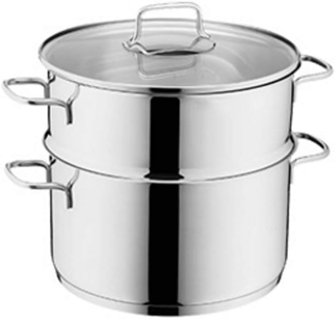 Steamer Household Stainless Steel Thickened Small Steamer Steaming and Cooking one Dual-use Stew Pot Non-Stick Pan(
