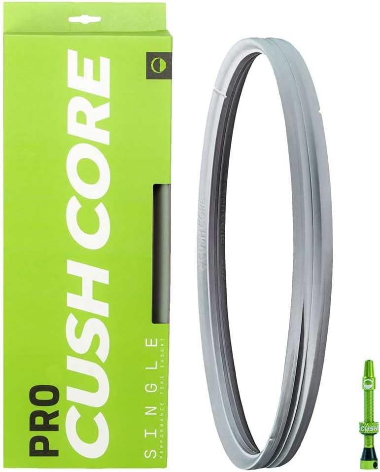 CushCore XC Set - Includes (1) Tire Insert, (1) Presta Valve & (1) Rim Sticker, Easy at-Home Installation, Bicycle Tire Inserts, Helps Improve Ride Quality, Fits a 1.8