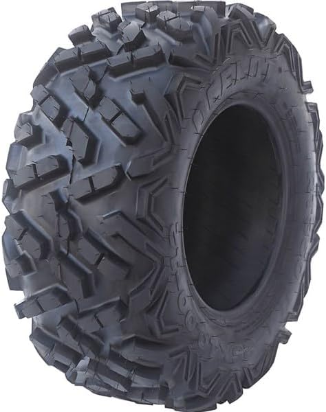 Ocelot RT350 25x10x12 UTV Tires All-Terrain Tire 6-Ply Bias Construction Non-Directional Aggressive Tread Pattern For Durability, Grip, and Traction Off-Roading, ATV Tires 25x10x12