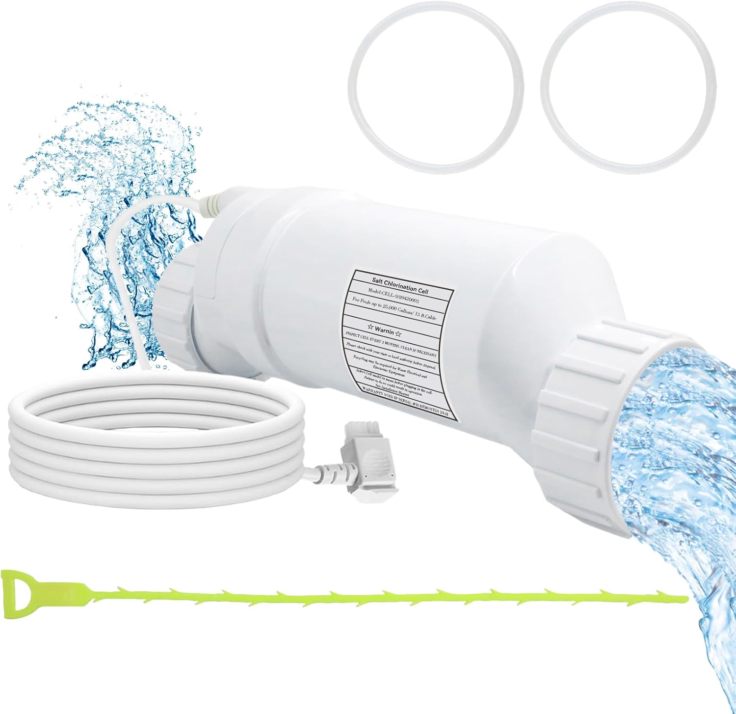T-Cell-9 Salt Cell Replacement for Hayward Salt T Cell 9 for Pool,Compatible with AquaRite,AquaTrol & More – Up to 25,000 Gallon Pools,Cuts Chlorine Costs by 50%, Long-Lasting and Easy to Install