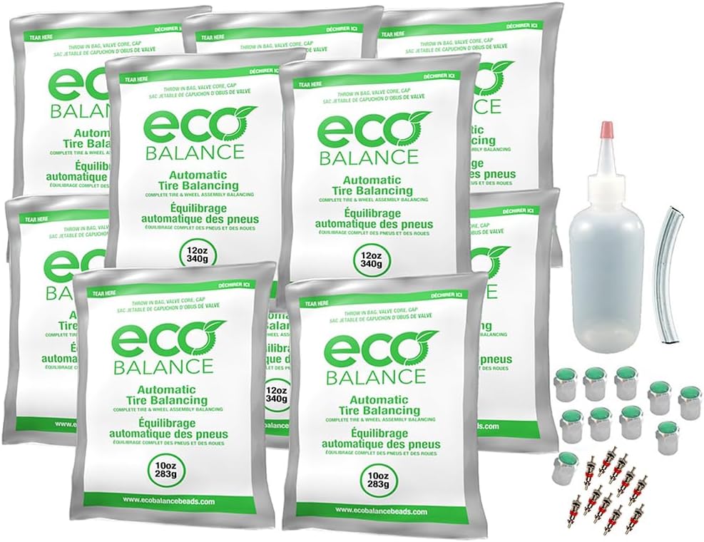 EDIY-1012 ECO Tire Balance Beads – 10oz & 12oz DIY Kit (116oz)