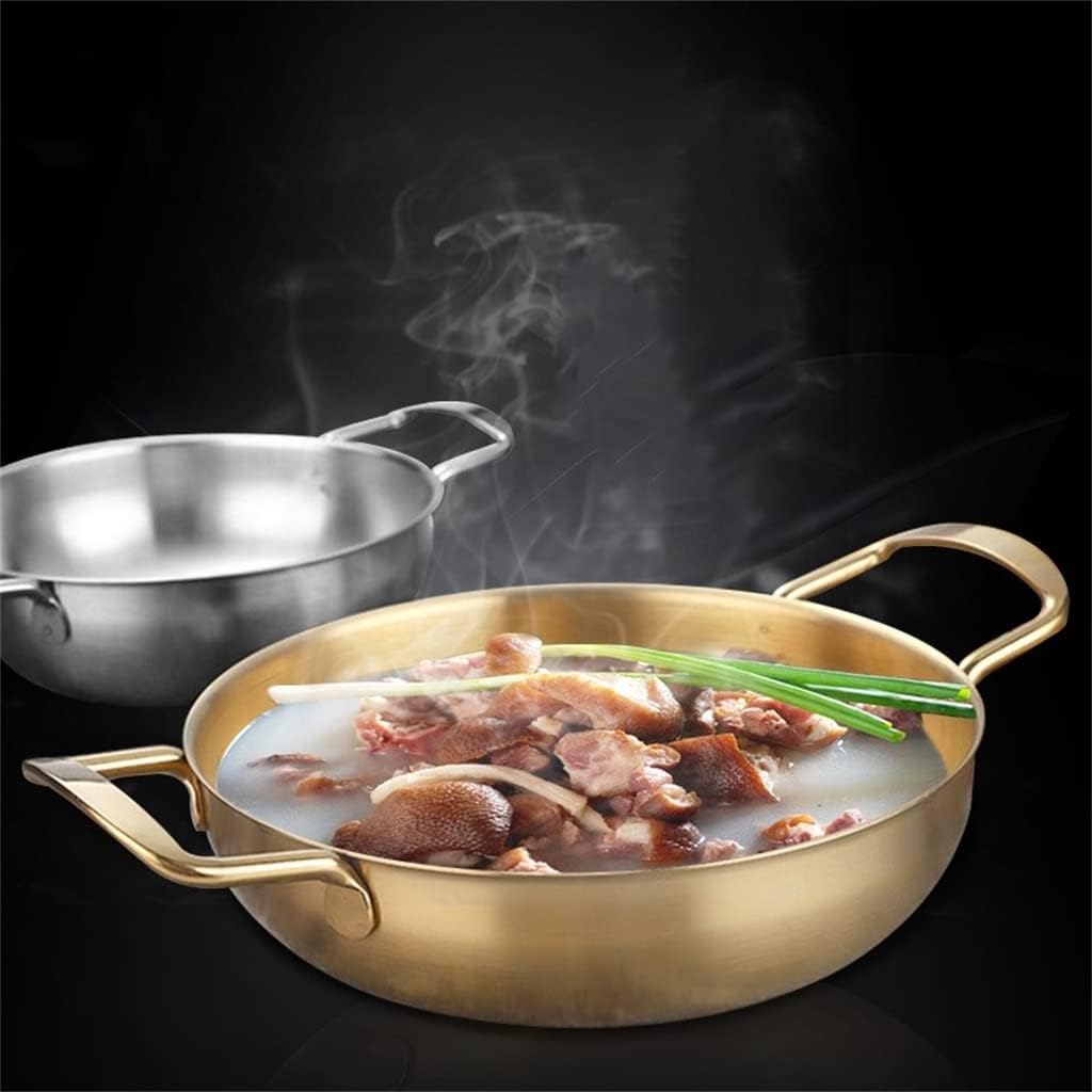 Stainless Steel Seafood Pot Golden Thickened Single Small Hot Noodle Ear Home Appliance