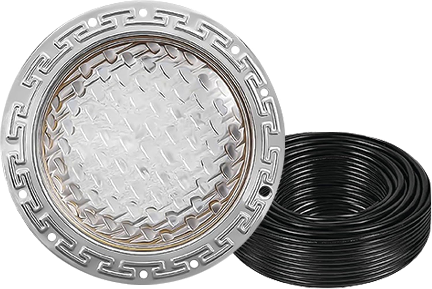 10 Inch Intelli Color Pool Light for Inground Pool - 12V - 100 Ft Cord - Swimming Pool Light Fixture, LED Lights - Replacement for Pentair IntelliBrite 5G - Lifetime Replacement Program