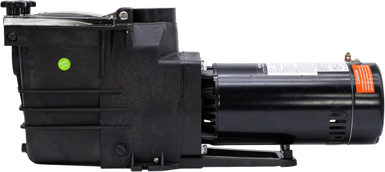 Rx Clear 1.5 THP Super Flow Pool Pump for Inground Swimming Pools | High Performance Single Speed Pump | 3450 RPM | 14.4/7.3 Amps | 115/230V |for Pools 36,000 Gallons or Less | Durable & Quiet