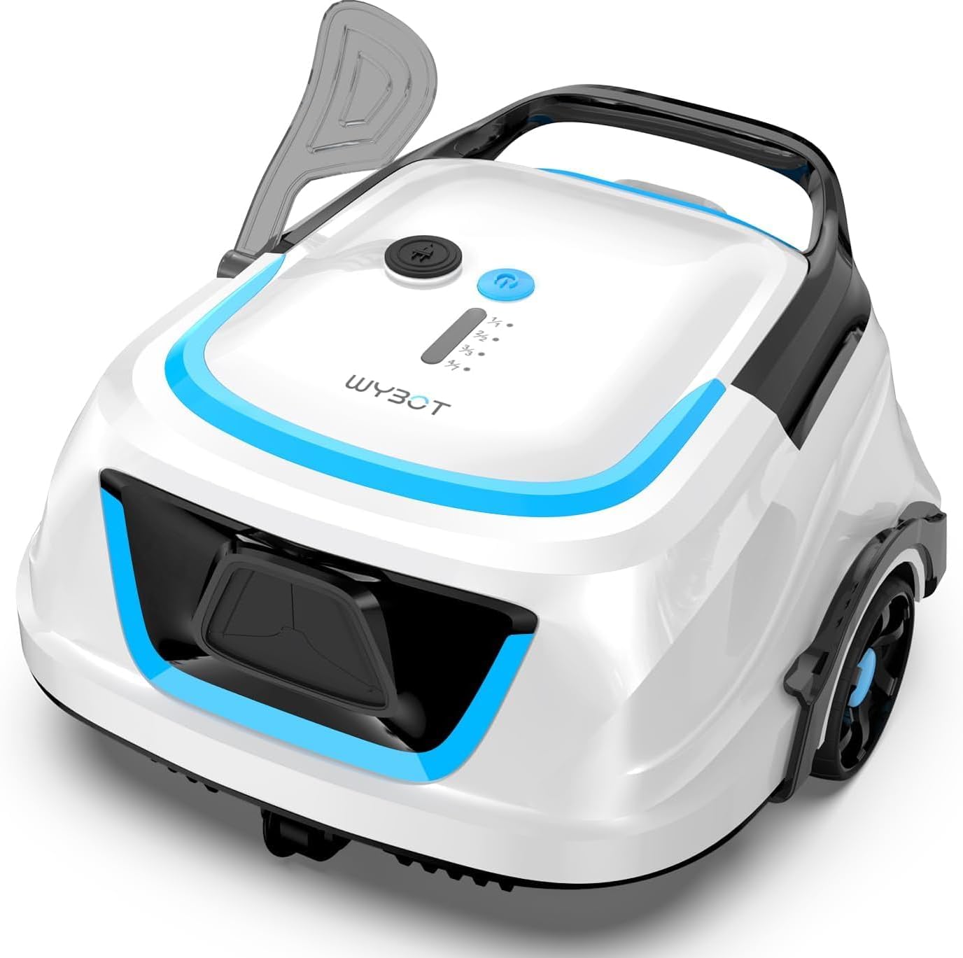 (2025 Upgraded) WYBOT A1 Cordless Pool Vacuum Up to 120 Mins Runtime, Robotic Pool Cleaner with Dual Filters, Ideal for Flat Above Ground up to 1076 Sq.ft Sq. Ft.
