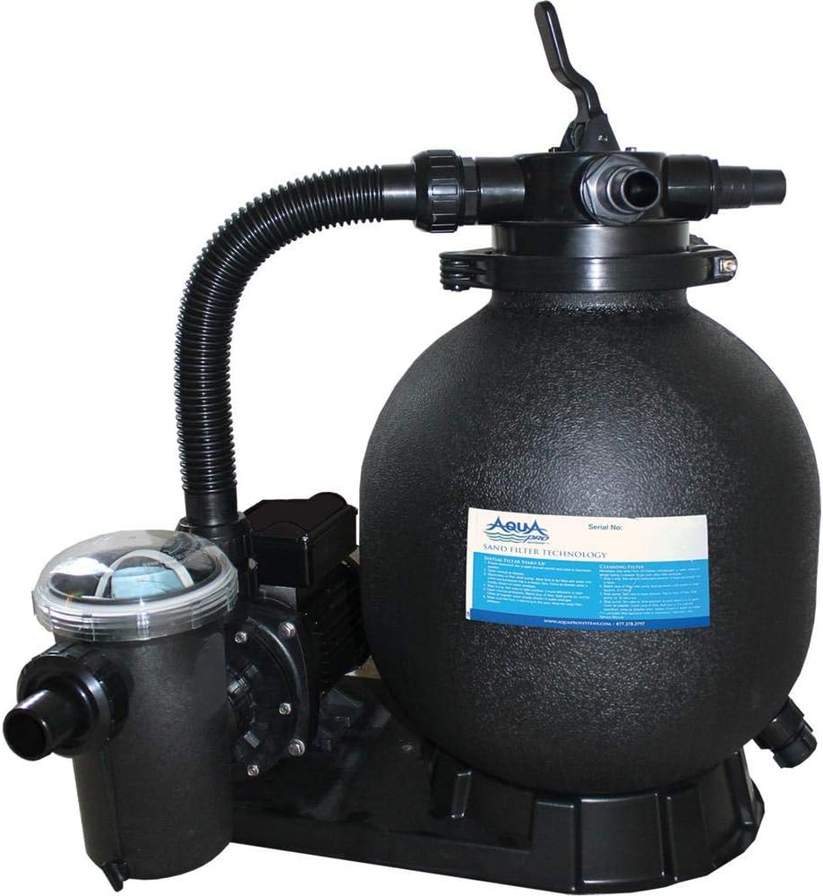 AQUAPRO 15in Sand Filter & 1HP Single Speed Pump Above Ground Pool Combo APA1063075LBS