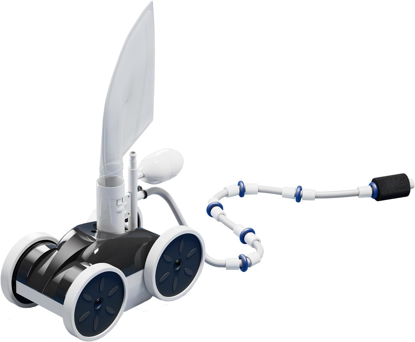 MAKHOON Upgrade Pool Pressure Side Sweeper – Professional Pool Cleaner for Efficient Swimming Pool Cleaning, Stable 4-Wheel Structure Design