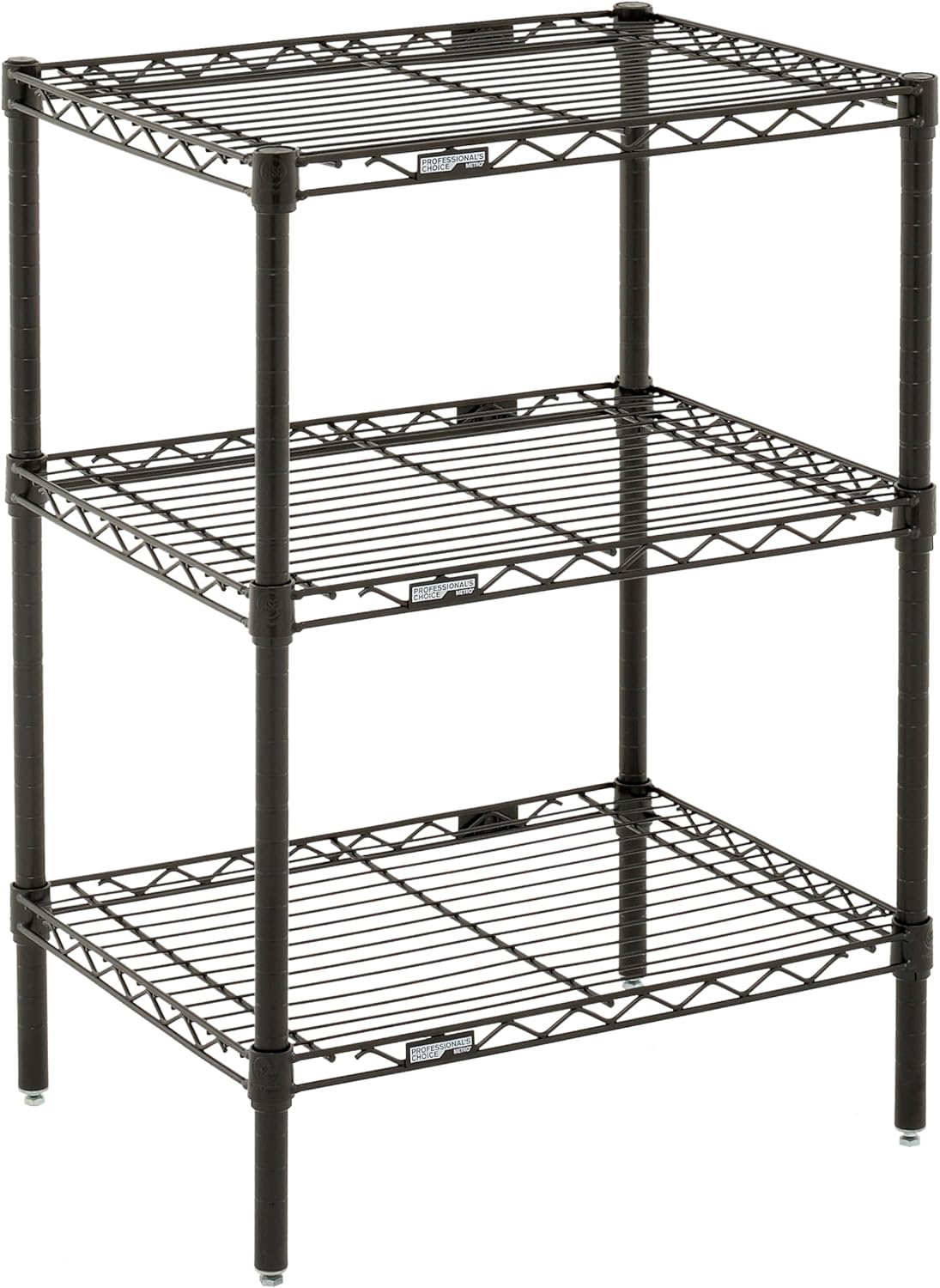 METRO Professional's Choice Commercial-Grade NSF Shelving Unit - Multipurpose Adjustable Wire Shelf for Home, Garage, Kitchen and More - 3 Shelves, 18