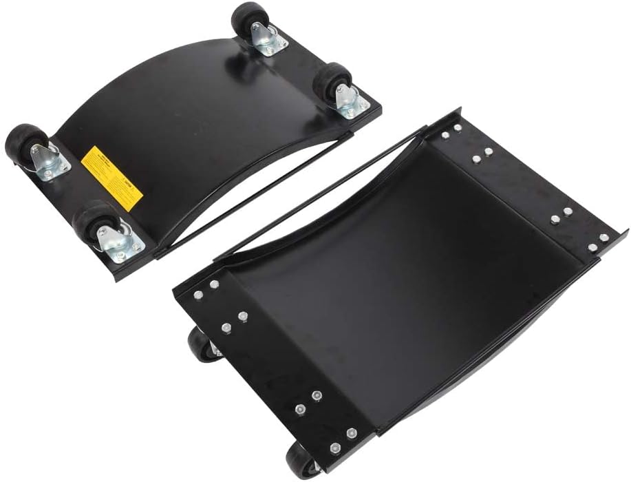 Car Tire Repair Tools Auto Wheel Dolly Set of 2, 2000lbs Capacity Car Tire Skates Dolly Cart for Moving Cars