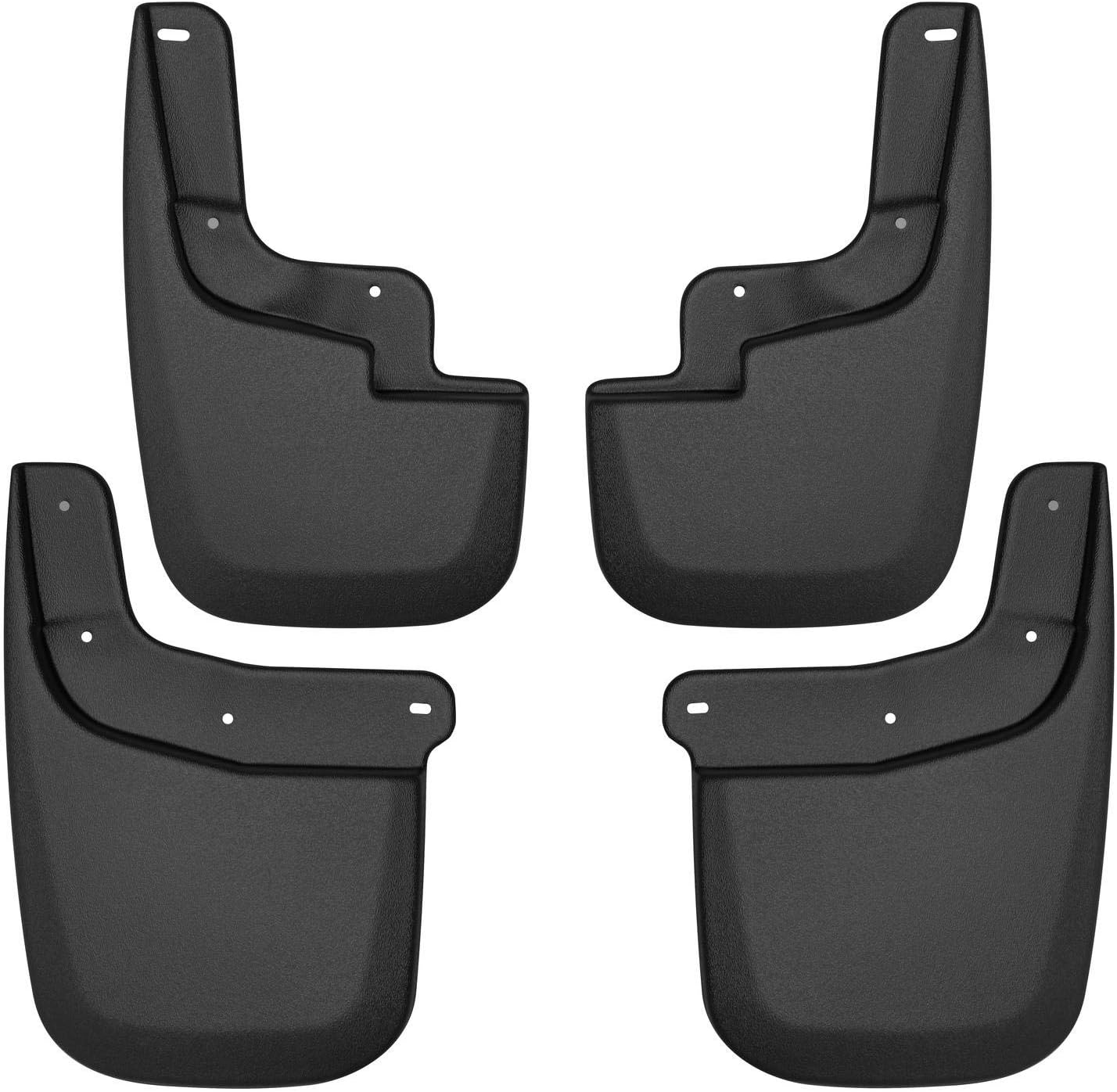 Husky Liners - Front & Rear Mud Guards | 2015-2022 Chevrolet Colorado, GMC Canyon w/o Flares or Cladding (Excludes ZR2), Front & Rear Set - Black, 4 Pc | 58236