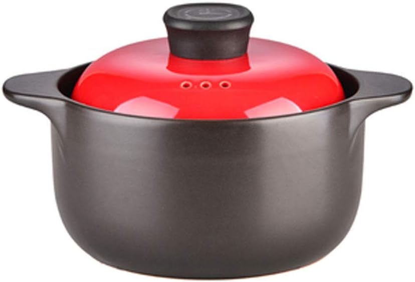 Ceramic Cookware Casserole Korean Cooking Pot Heat-Resistant For Kitchen Stew Cooker(D)
