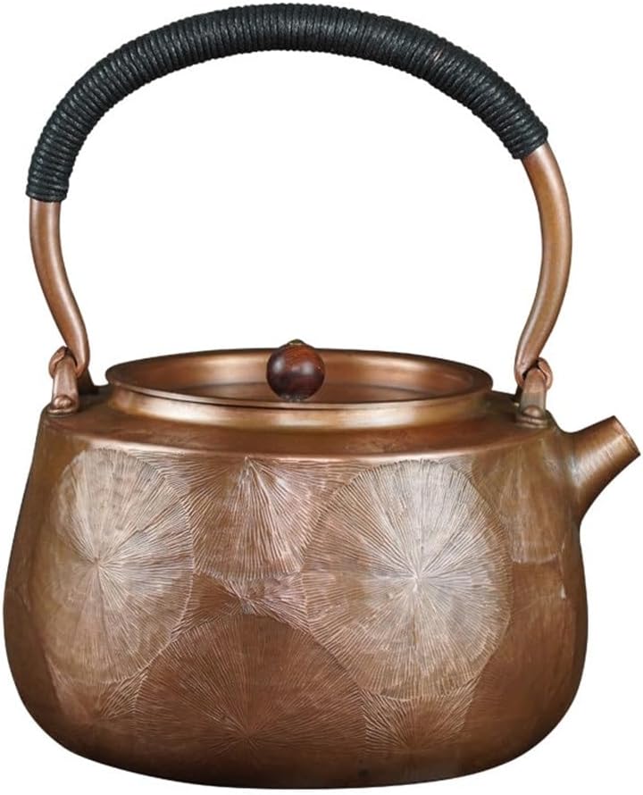 Copper Pot Kettle Handmade Copper Tea Brewing Water Teapot Home Office