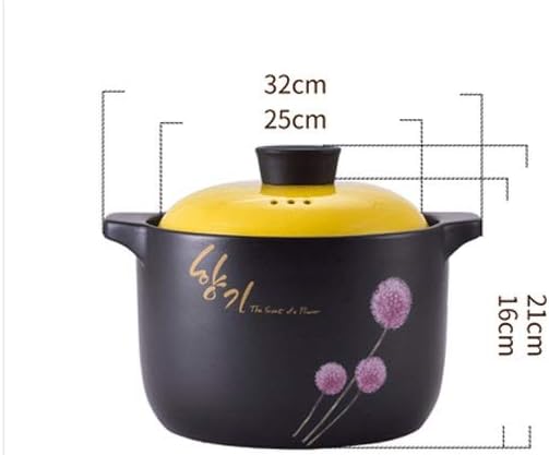 Korean cover a variety of casserole cooker high temperature flame home gas ceramic pot soup porridge(C)