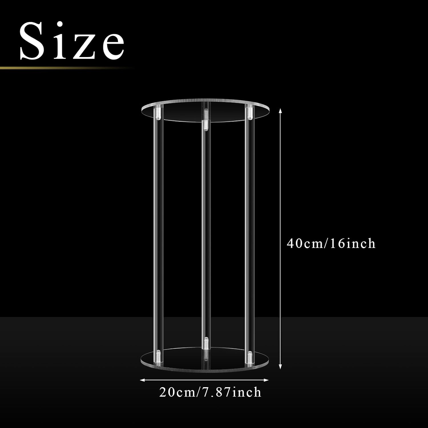 8 Pcs 16 Inch Tall Acrylic Vase Wedding Centerpieces Clear Flower Stand Acrylic Centerpiece Stand Floral Vase Elegant Display Holder for Wedding Birthday Party Table Decorations