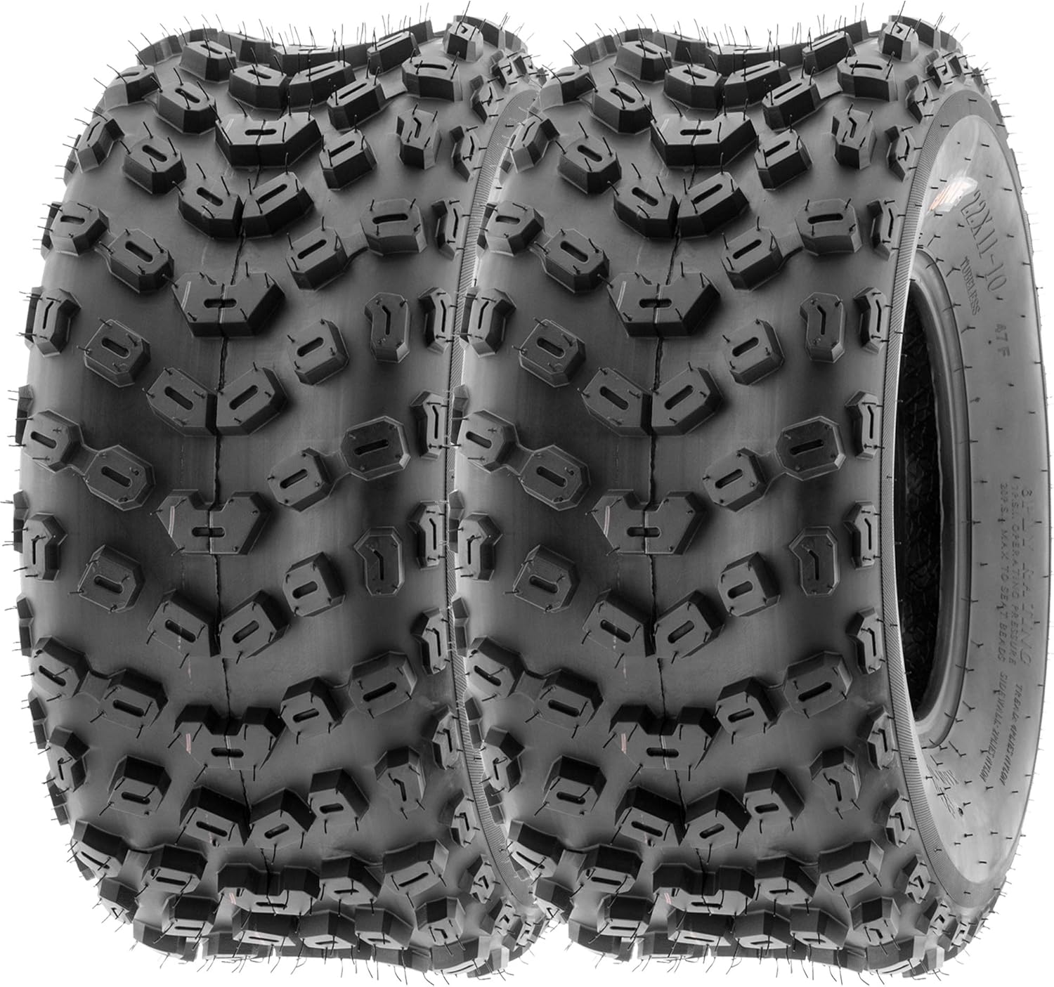 SunF 18x10.5-9 ATV UTV Tire 18x10.5x9 Dimple Knobby 6 PR A005 - PAIR of 2