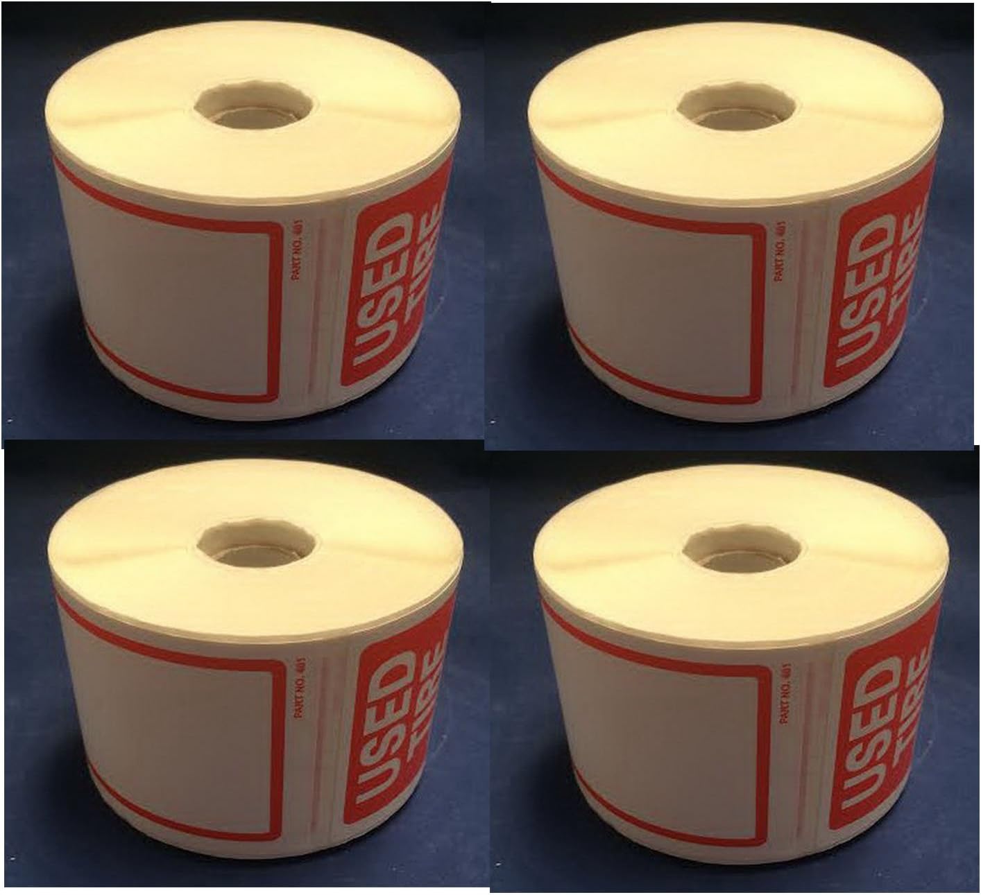 Tire Label - Used Tire 4 Rolls of 250 Stickers Total 1000 Stickers Size 6