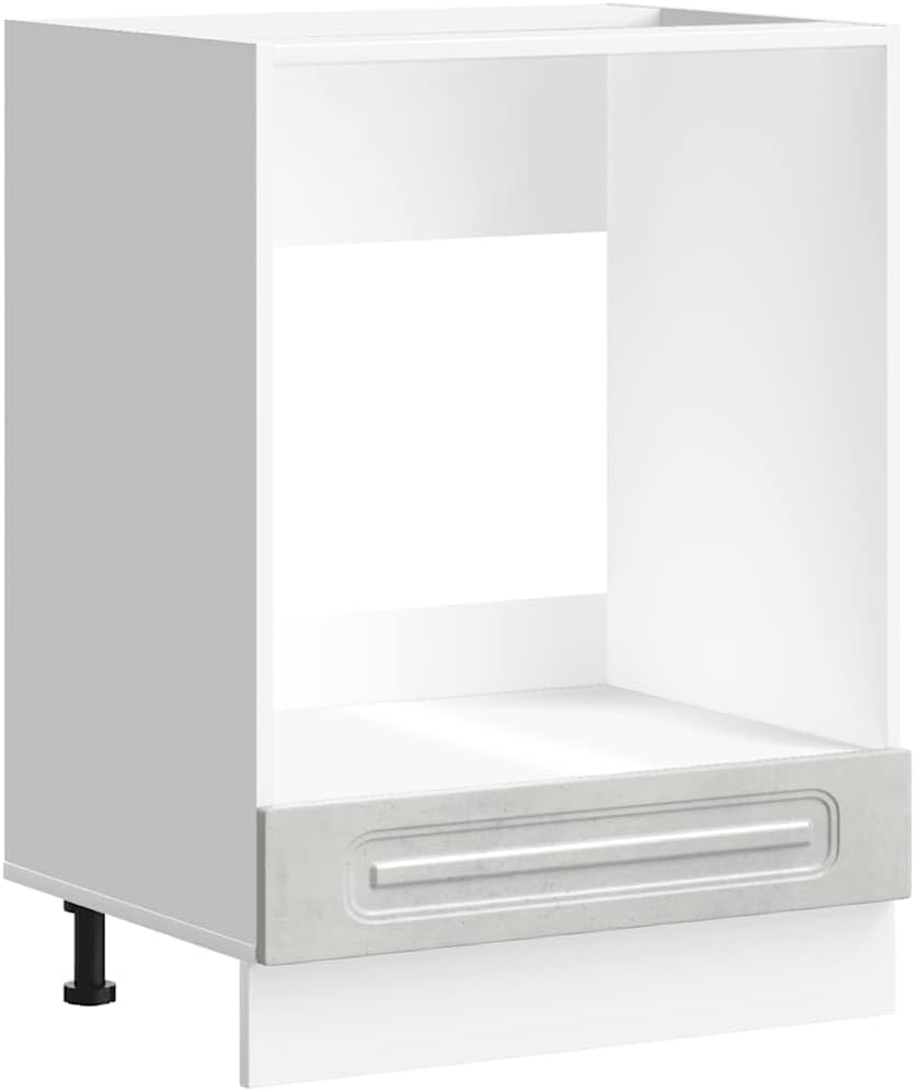 vidaXL Oven Cabinet Concrete Gray Engineered Wood Compact