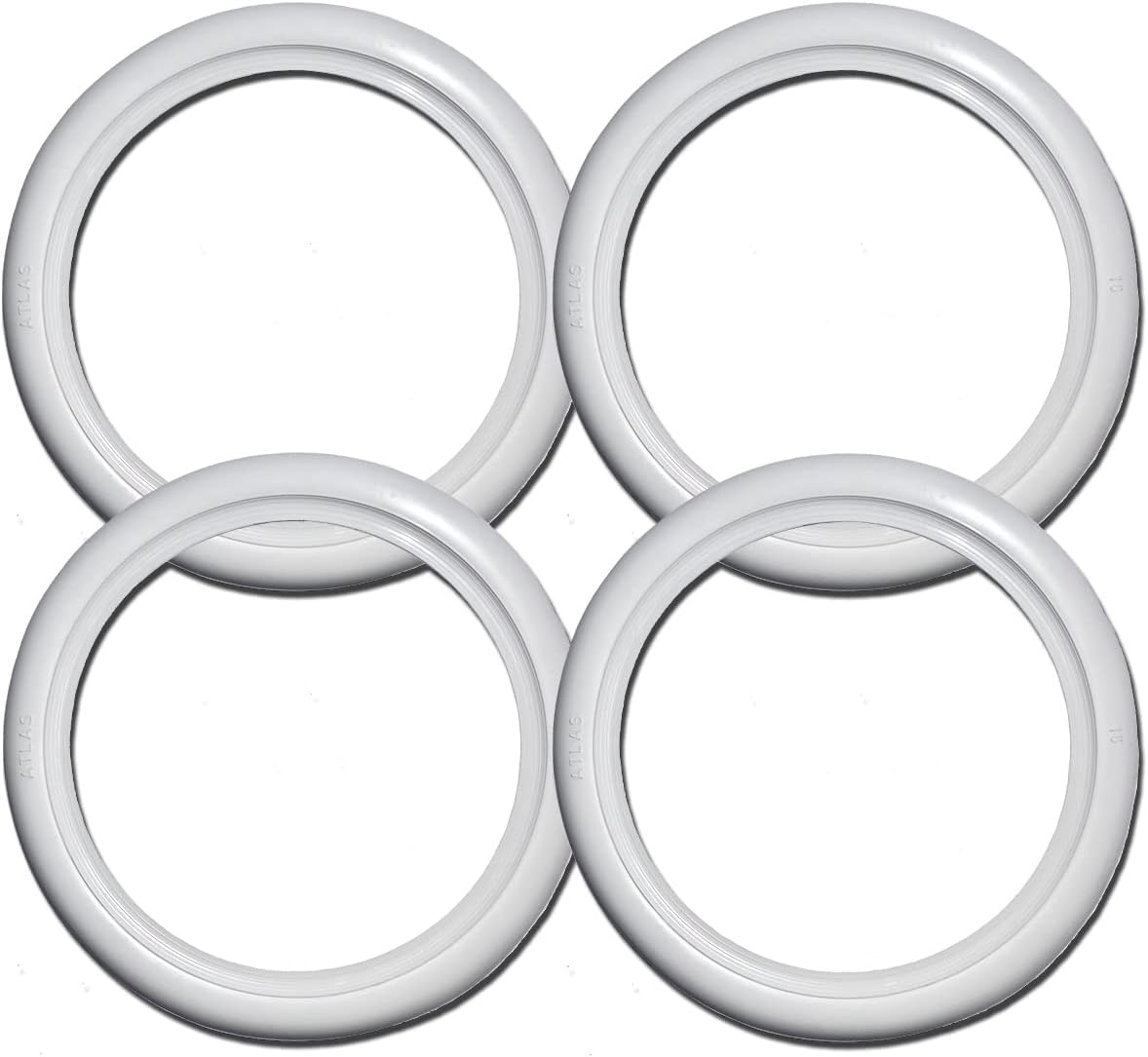 Atlas 16'' INCH White Wall Tire Insert Trim Set x4 Pieces