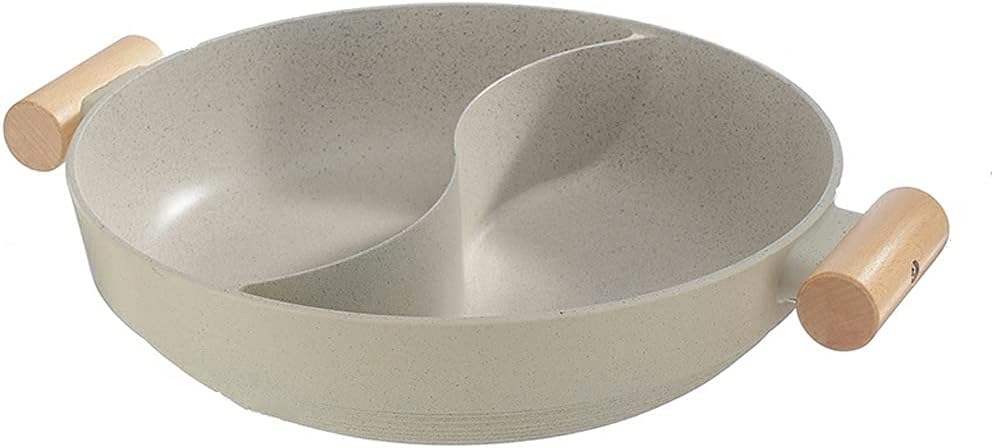 32cm Sauce Pot Chinese Fondue Chinoise Double-Flavor Hot Thick Non-stick Induction Cooker