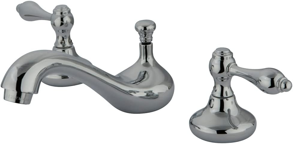 Kingston Brass KS941AL Victorian 8-Inch Widespread Lavatory Faucet, Polished Chrome