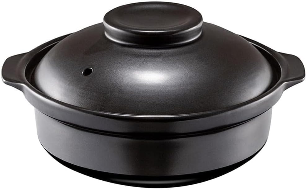 5.5L Terracotta Casserole Pot, Ceramic Clay Cooking Pot with Lid, Burn-Resistant & Wear-Resistant, Oven, Microwave, and Stovetop Safe