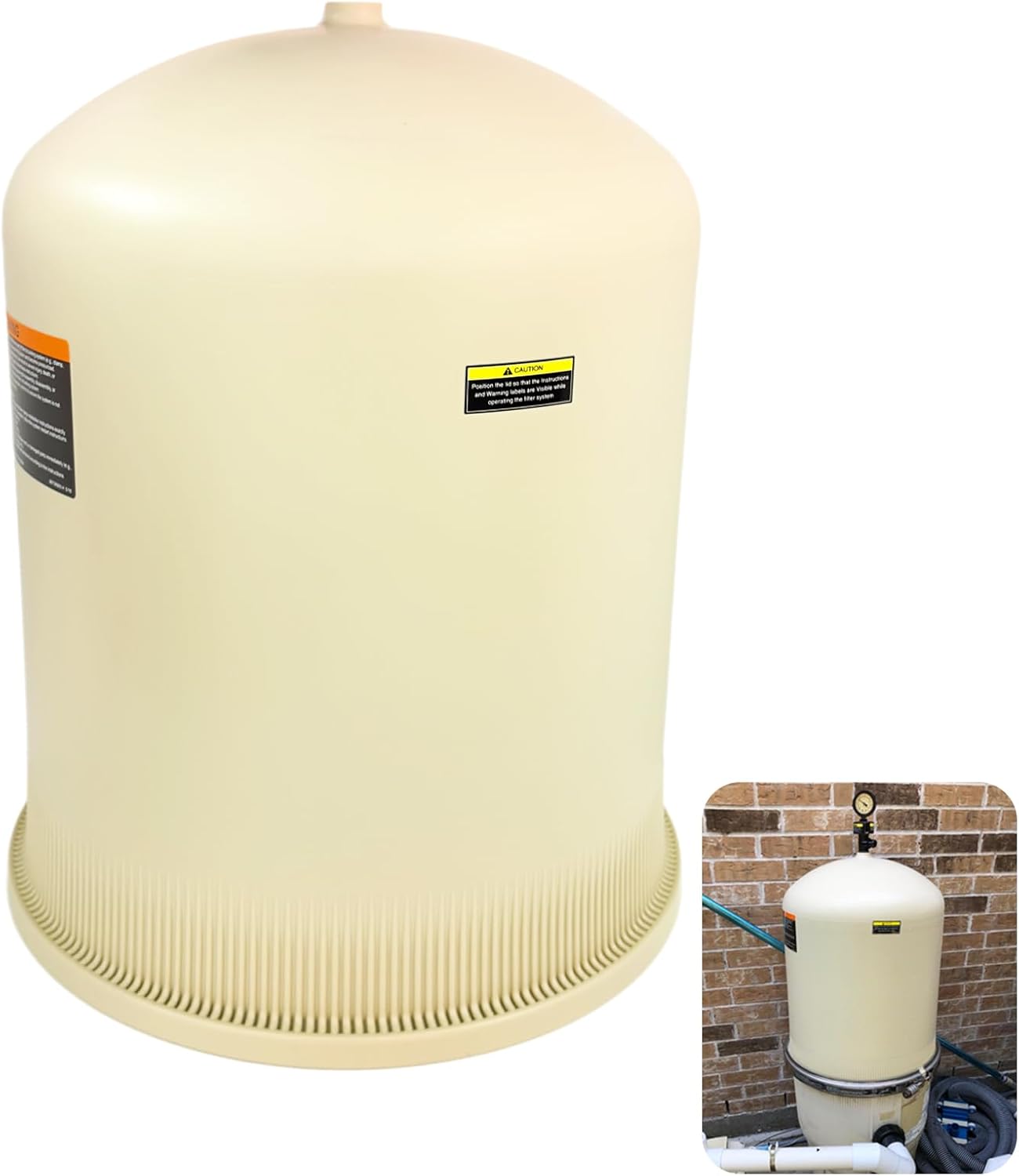 178582 Lid Tank Assembly Replacement Compatible with Pentair Clean & Clear Plus 520 sq-ft Pool and Spa Cartridge Filter, Quad D.E. Pool and Spa Filter Model Quad 100