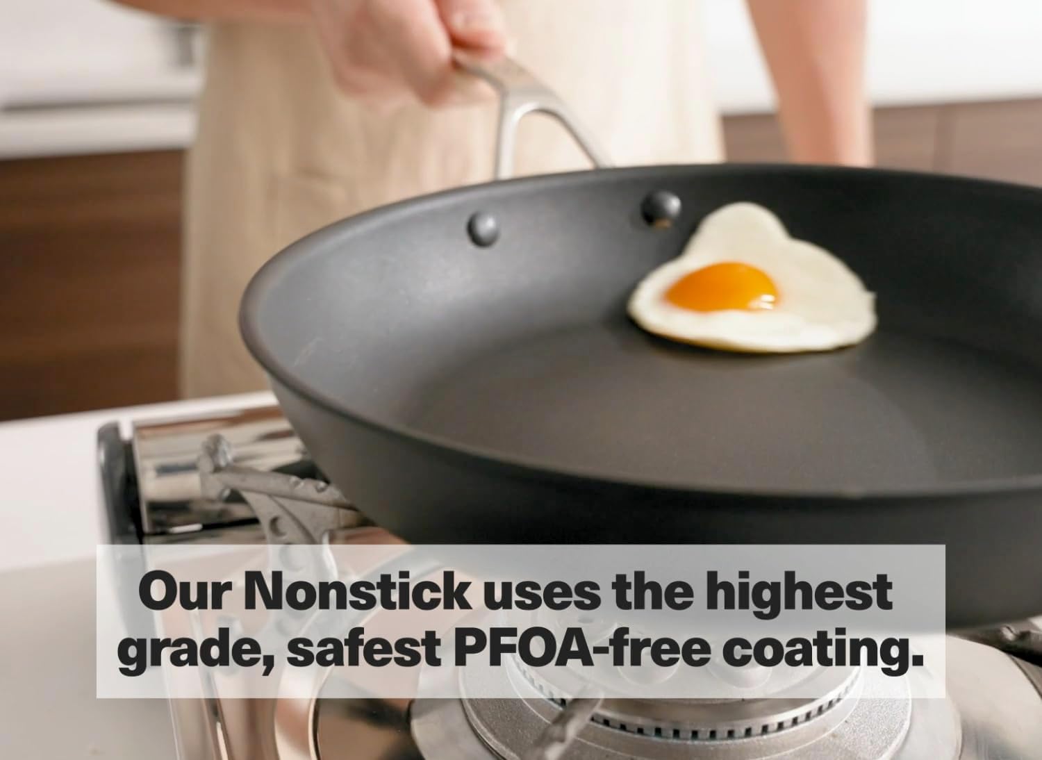 Misen Nonstick Frying Pan - Premium Skillet with PFOA-Free Coating - Ideal for Omelettes, Eggs, and Induction Cooking - Durable Aluminum Core, Warp-Resistant Design, and Oven-Safe to 450°F - 12