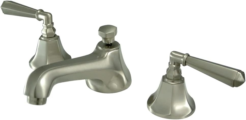 Kingston Brass KS4468HL Metropolitan 8-Inch Widespread Lavatory Faucet, Brushed Nickel