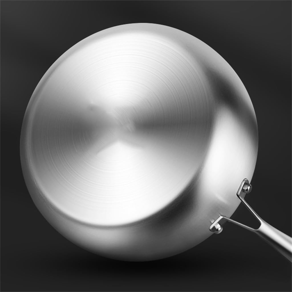 Stainless Steel Frying Pan Deepened Uncoated Induction