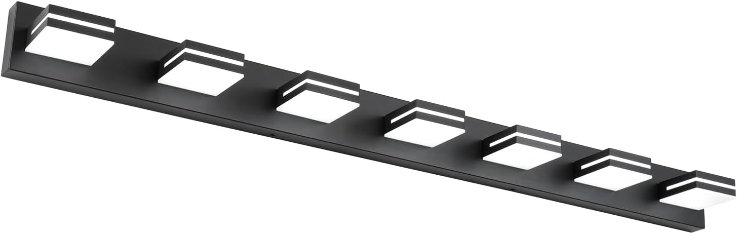 SineRise LED Modern Bathroom Vanity Light Fixtures (3-Light, 24-Inch), Chrome Modern Acrylic Bathroom Wall Lighting Fixtures Over Mirror (Cool White 6000K)