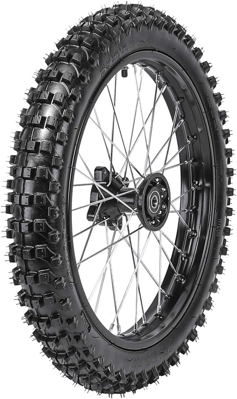 70/100-17 Wheel Tire and Rim Inner Tube With 15mm Bearing Assembly For Dirt Pit Bike