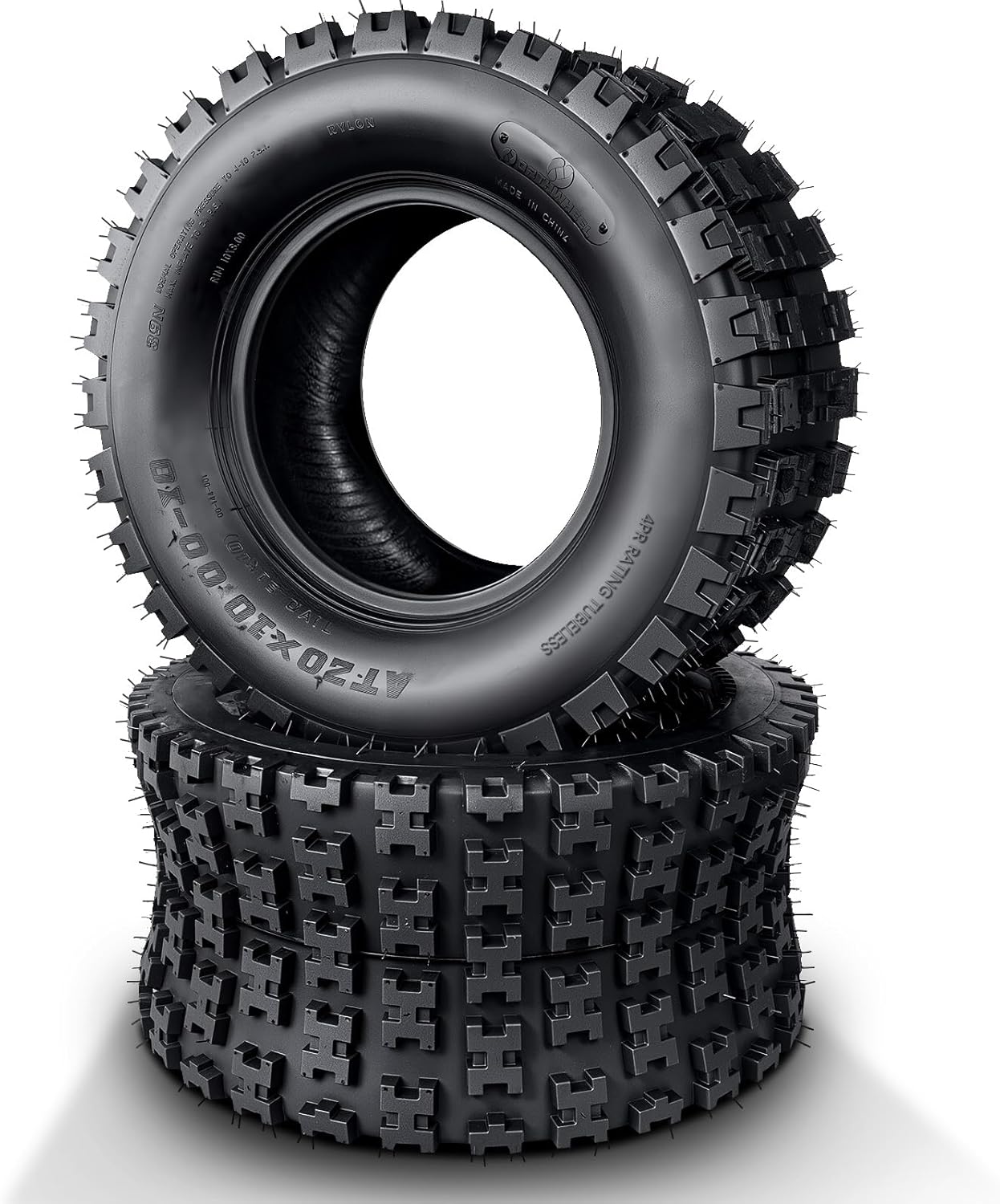 All-Terrain ATV UTV Tires 22x10-9 22x10x9 for Trail, Mud, and Sand, 6-Ply, Set of 2, Tubeless