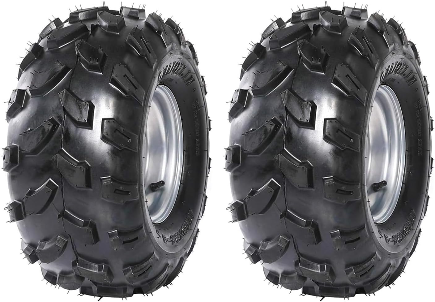 20X9.50-8 ATV Tires - 4PR All Terrain, TL QD109, Trail Sand Mud Off-Road Tires, Pack of 2, Tubeless