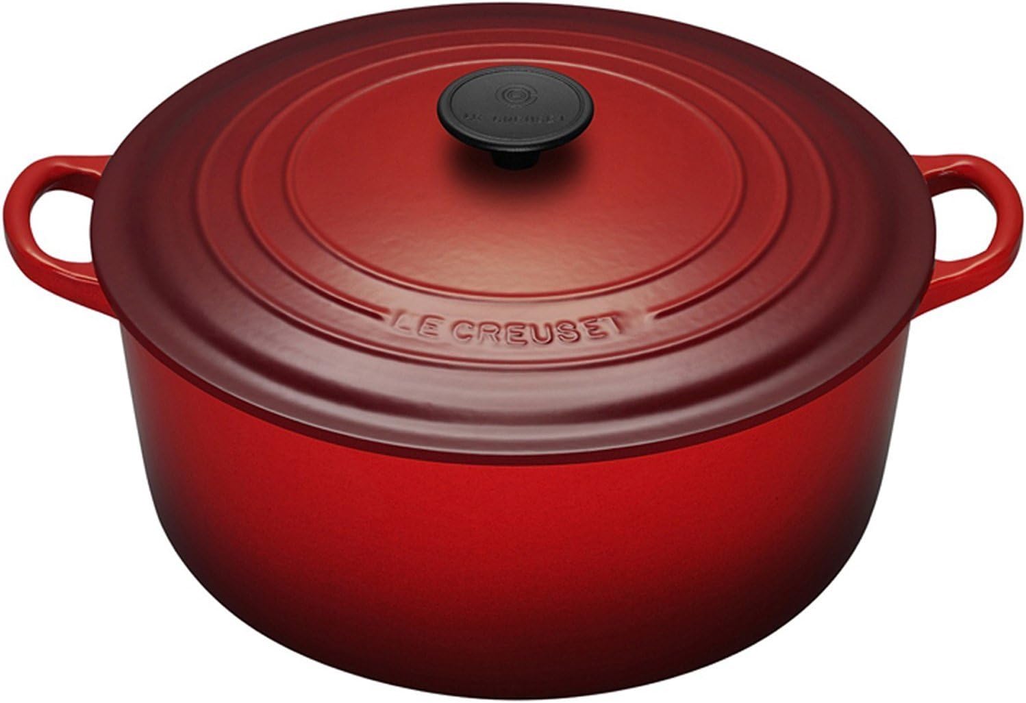 Le Creuset Enameled Cast Iron Signature Round Dutch Oven, 7.25 qt., Cerise