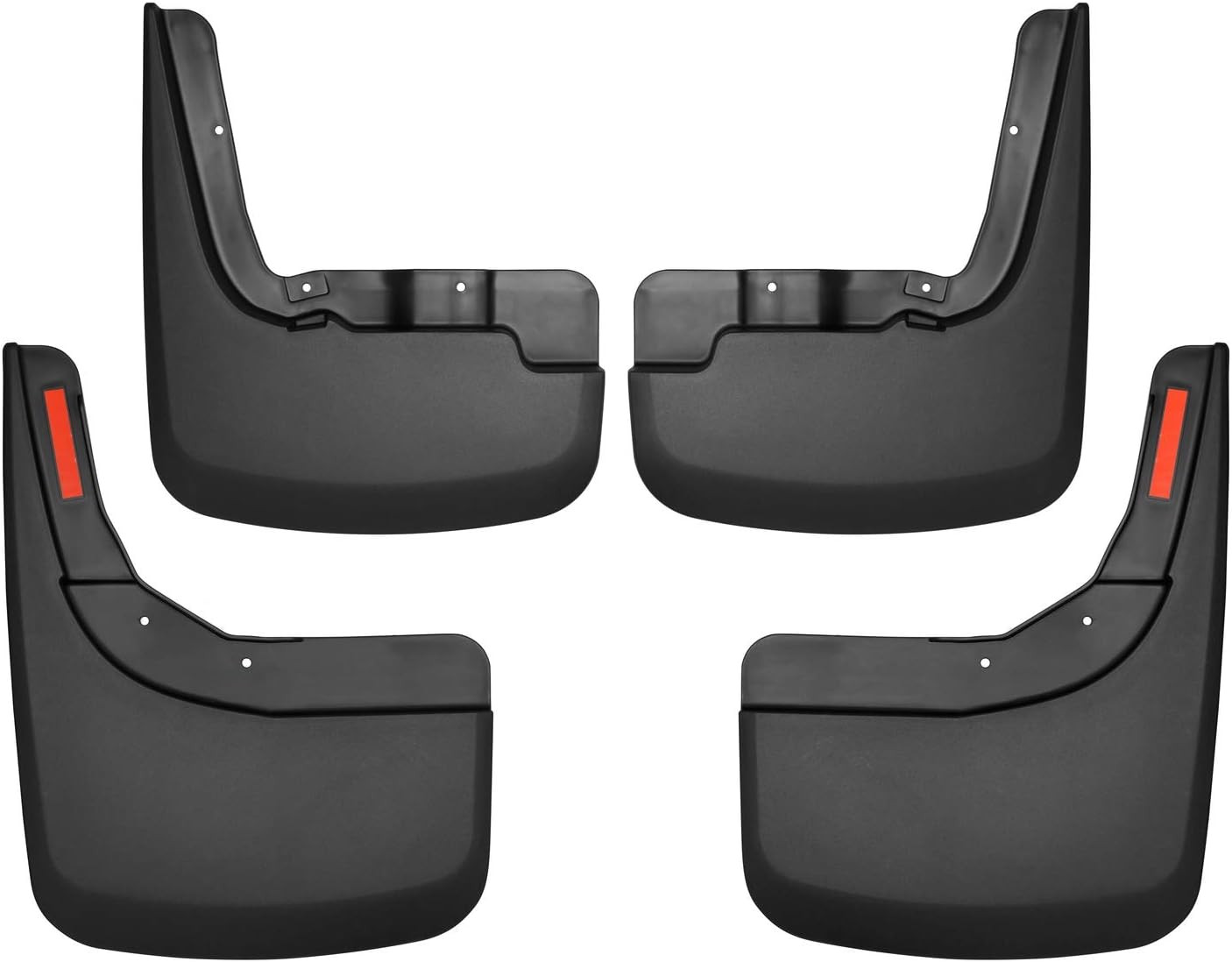 Husky Liners Custom Mud Guards | Fits 2019-2026 Chevrolet Silverado 1500 (Excludes ZR2, LT Trail Boss, Custom Trail Boss) | Front Set, 2-pc Black - 58266