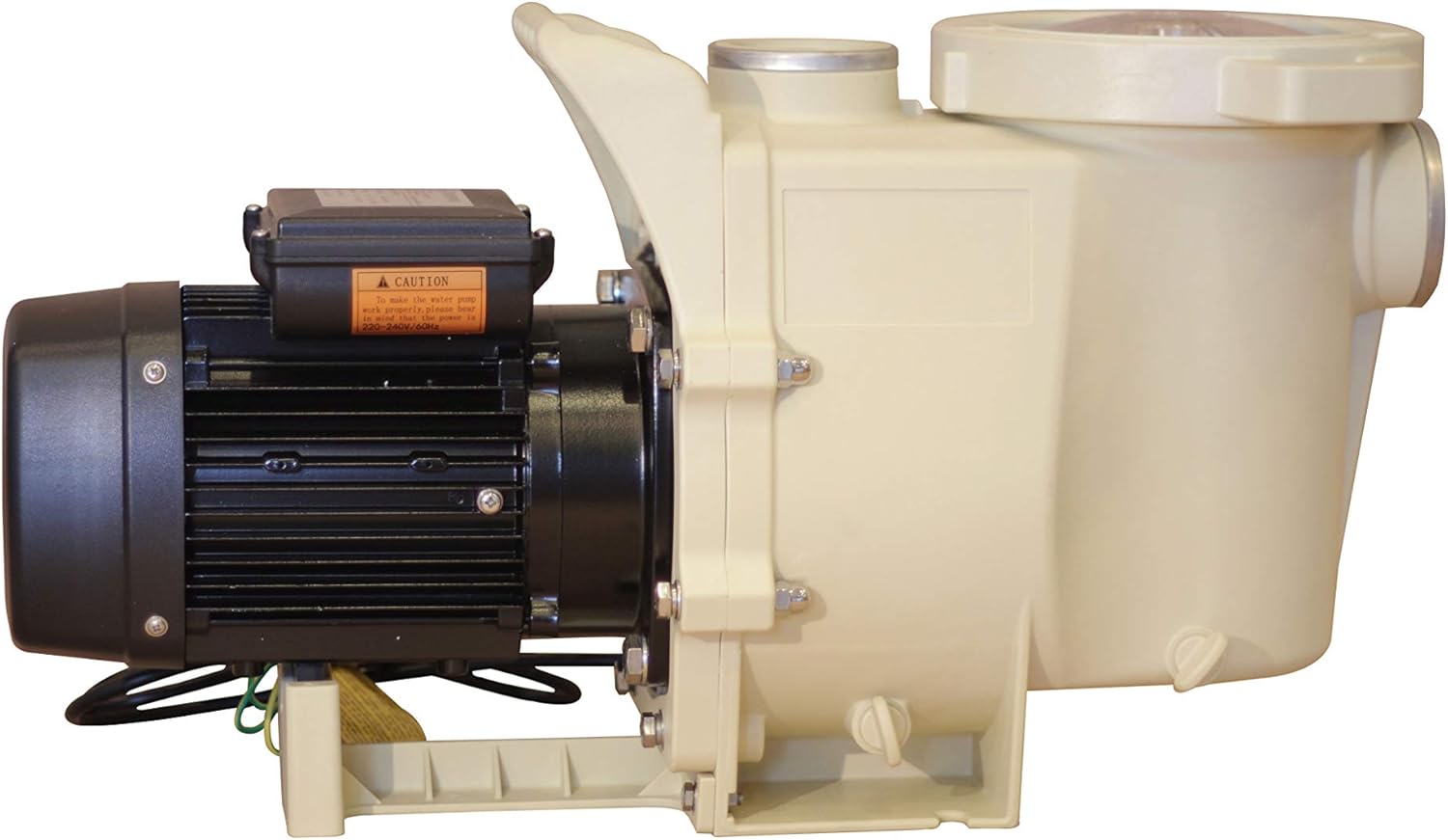 FibroPool 3 HP Swimming Pool Pump for In Ground Pools and Spas - 3.0 Horsepower - Designed in the USA - High Efficiency Single Speed Motor With Clear Top Lid - FP300