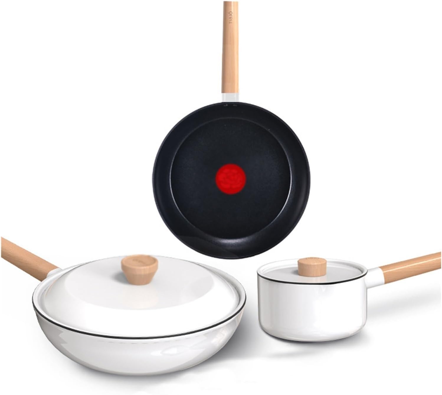 Three-piece Set Stir-frying Non-stick Skillet Skillet Stockpot Iron Pan