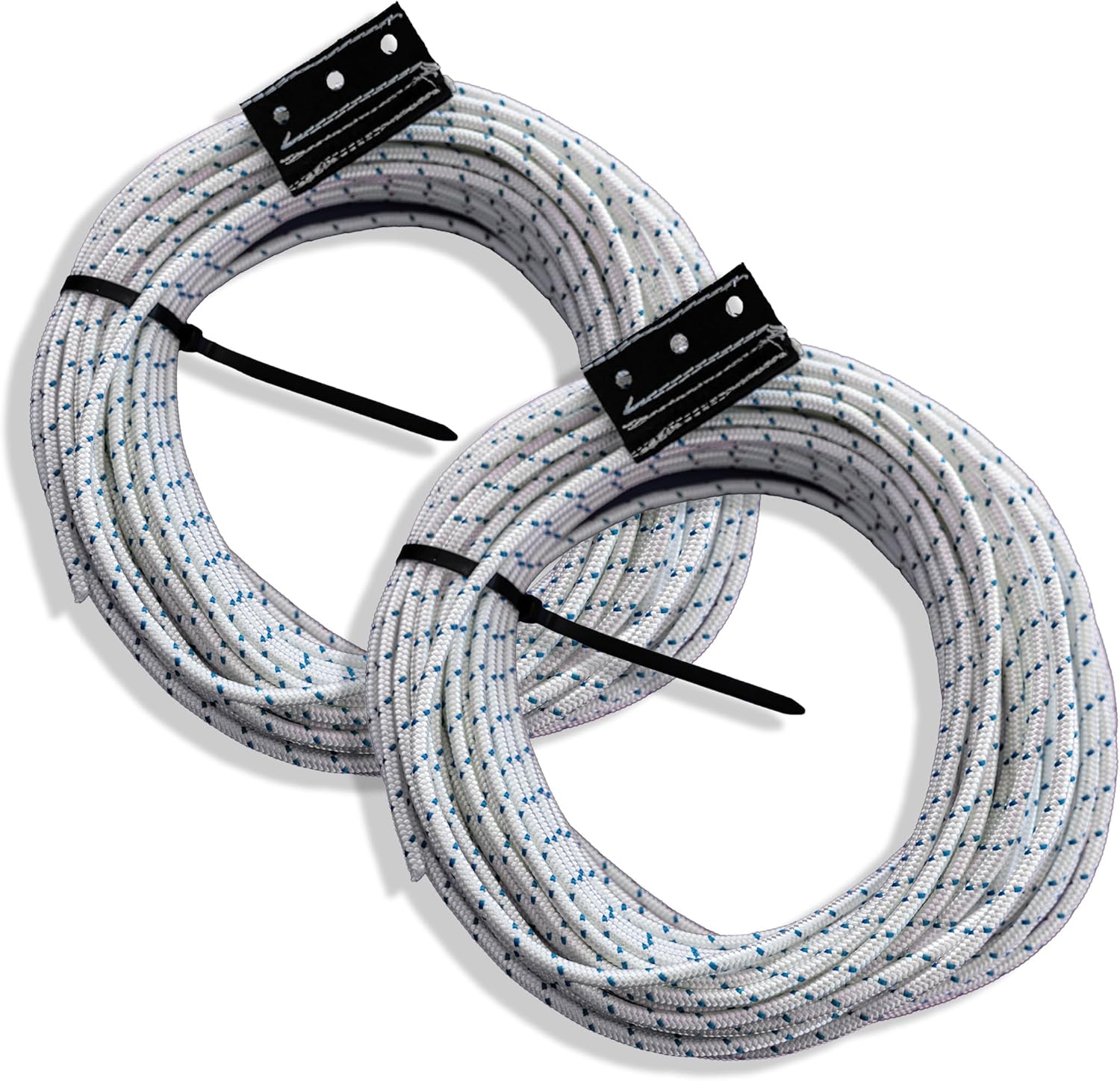 Pack of 2 Pool Cover Rope Kit - 135 ft Heavy-Duty Replacement for Automatic Coverstar, APCI & PCS Systems | 3-Hole Tab | Made in USA