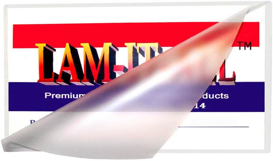 Hot Laminating Pouches 1/3 Letter, 5 Mil 4.25 x 9 Inches, Clear Plastic Glossy [500 Pack] LIA13LR05-5