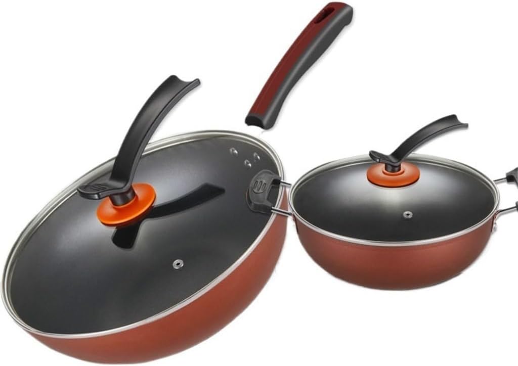 Kitchen Household Non-stick Wok Pot Set Soup Rice