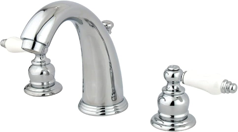 Kingston Brass GKB981PL English Country Widespread Lavatory Faucet with Retail Pop-Up, Chrome