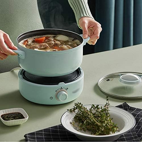 Electric Hot Pot Electric Boiling Pot Household Split Multifunctional Electric Frying and Cooking Integrated Pot Small Small Electric Pot(Double layer)