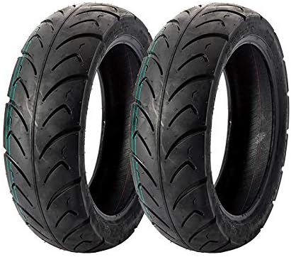 MMG Set of 2 Tire 120/70-12 Tubeless Front or Rear Motorcycle Scooter Moped