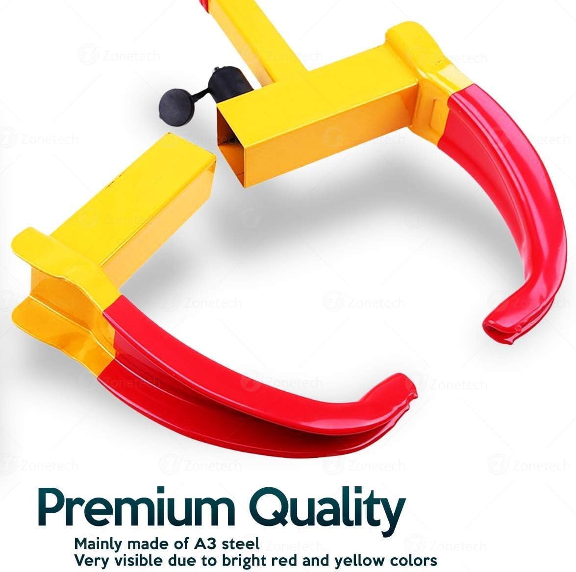 ZONETECH Wheel Lock Security Tire Clamp - Premium Quality Heavy Duty Anti- Theft Protective Vehicle Wheel Clamp (4 Pack)